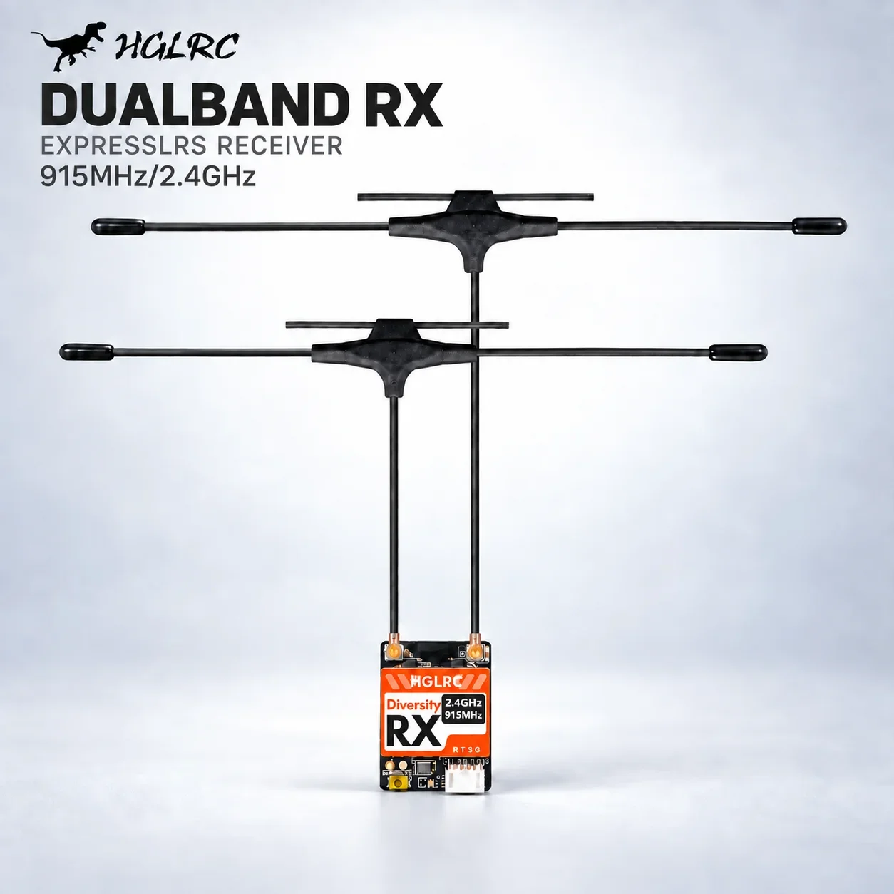 Drone Antenna - HGLRC Çift Bantlı RX ExpressLRS Alıcısı,