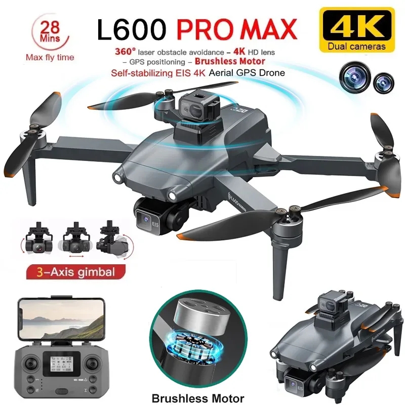 Brushed Drone Motor - L600 PRO MAX GPS Drone Profesyonel