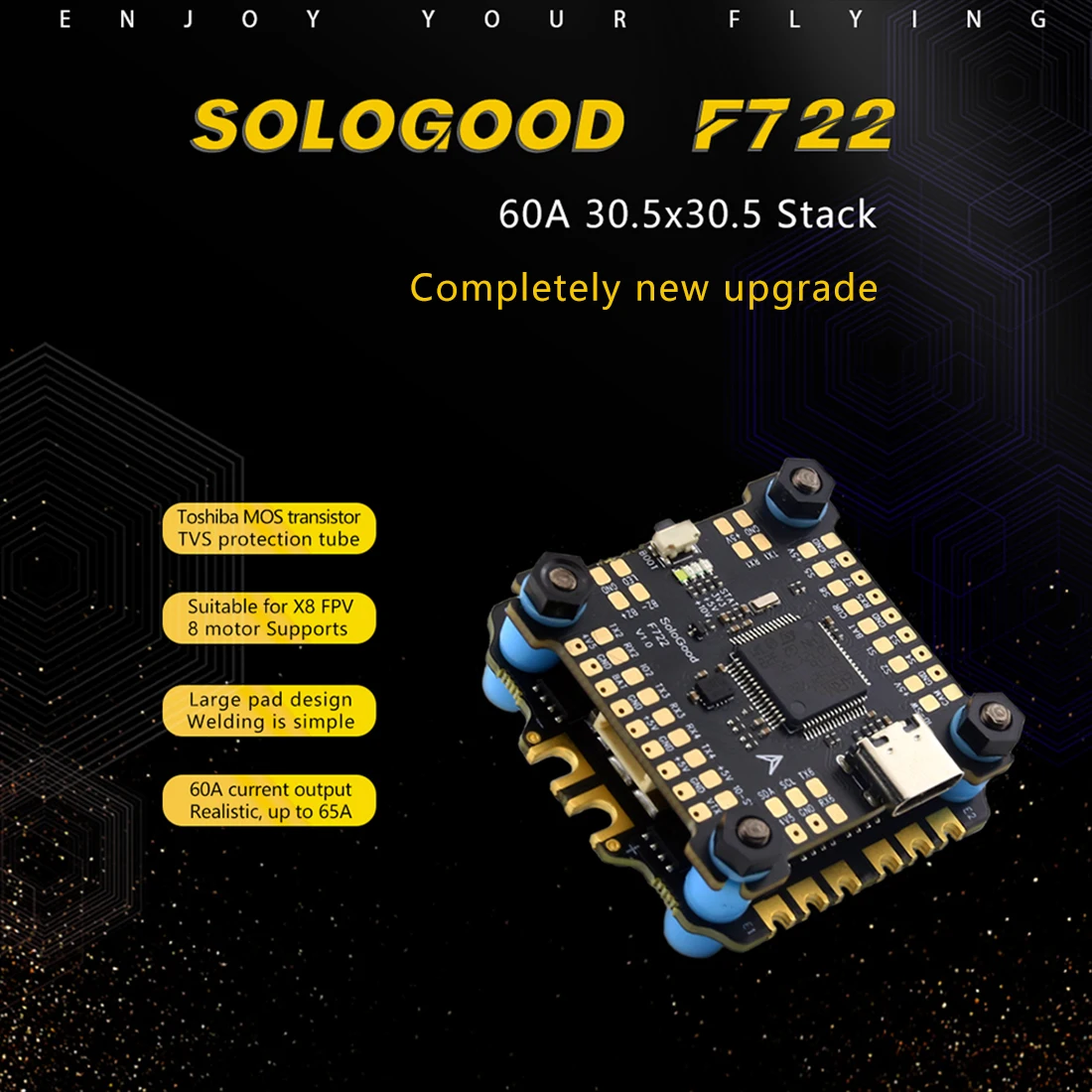 SoloGood F722 60A Stack ICM426 - F722 Flight Controller incelemesi ve fiyatı